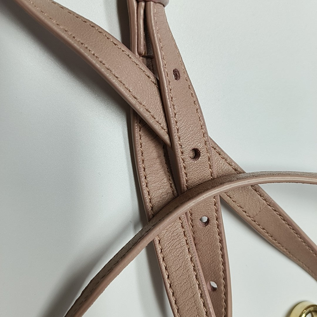 Quilted Lambskin Shoulder Bag Pink