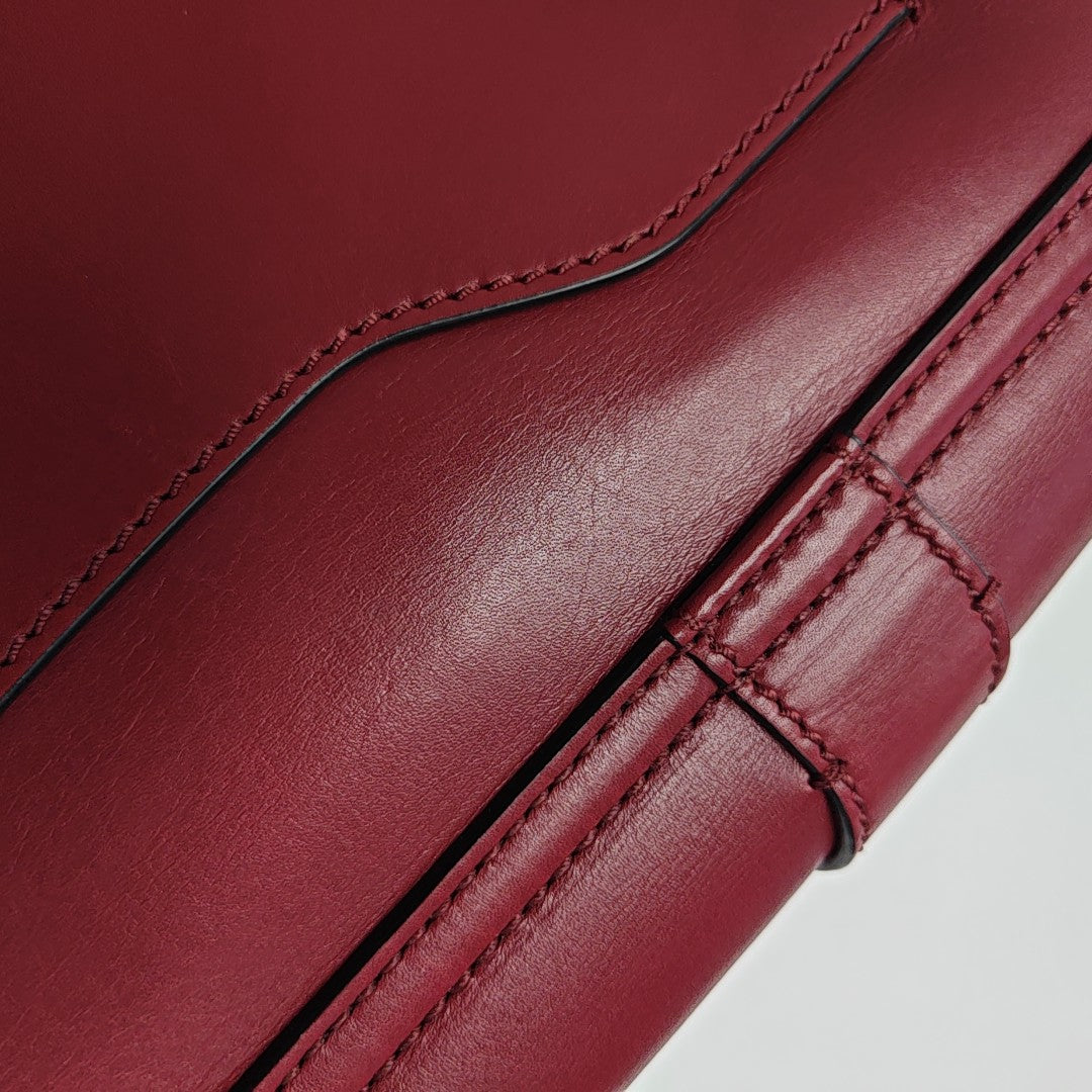 Calfskin Clutch Red