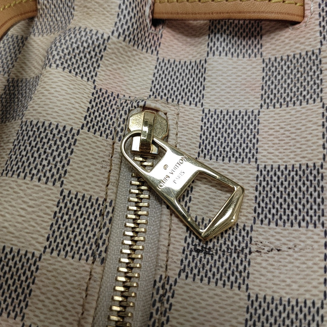 SPERONE BB Damier Azur Coated Canvas White