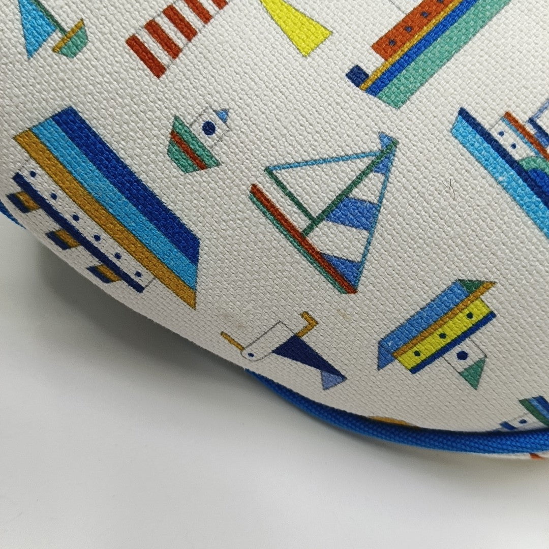 Canvas Bucket Bag White