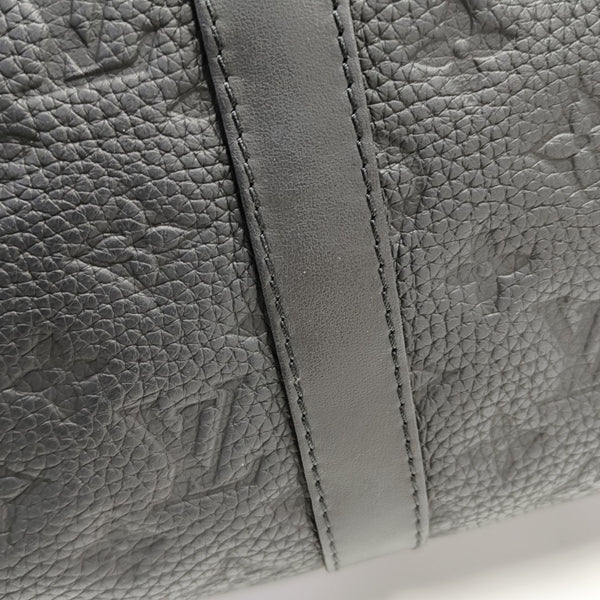 KEEPALL 35 Monogram Calfskin Black