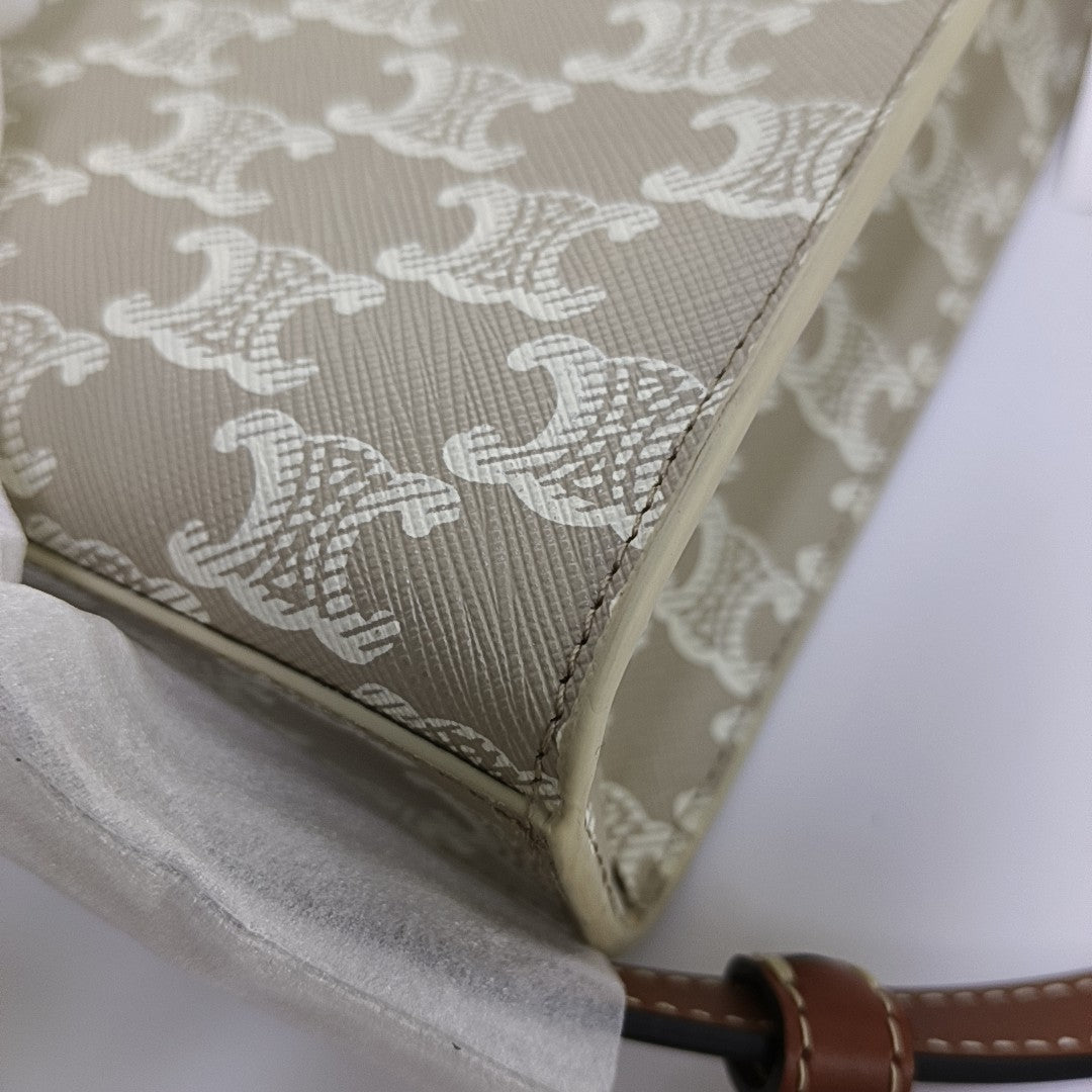 CABAS CELINE Mini Coated Canvas Beige