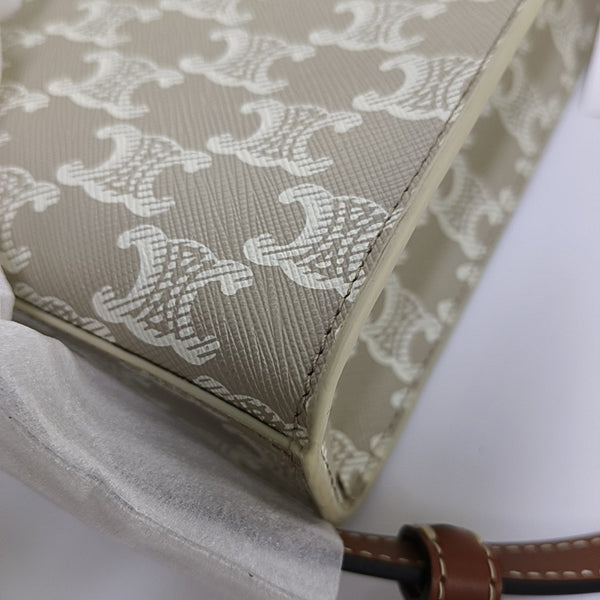 CABAS CELINE Mini Coated Canvas Beige