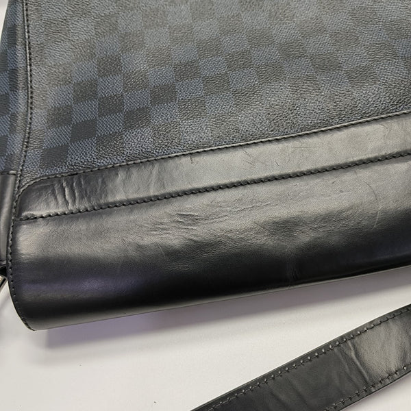 NEWPORT PM Damier Coated Canvas Blue