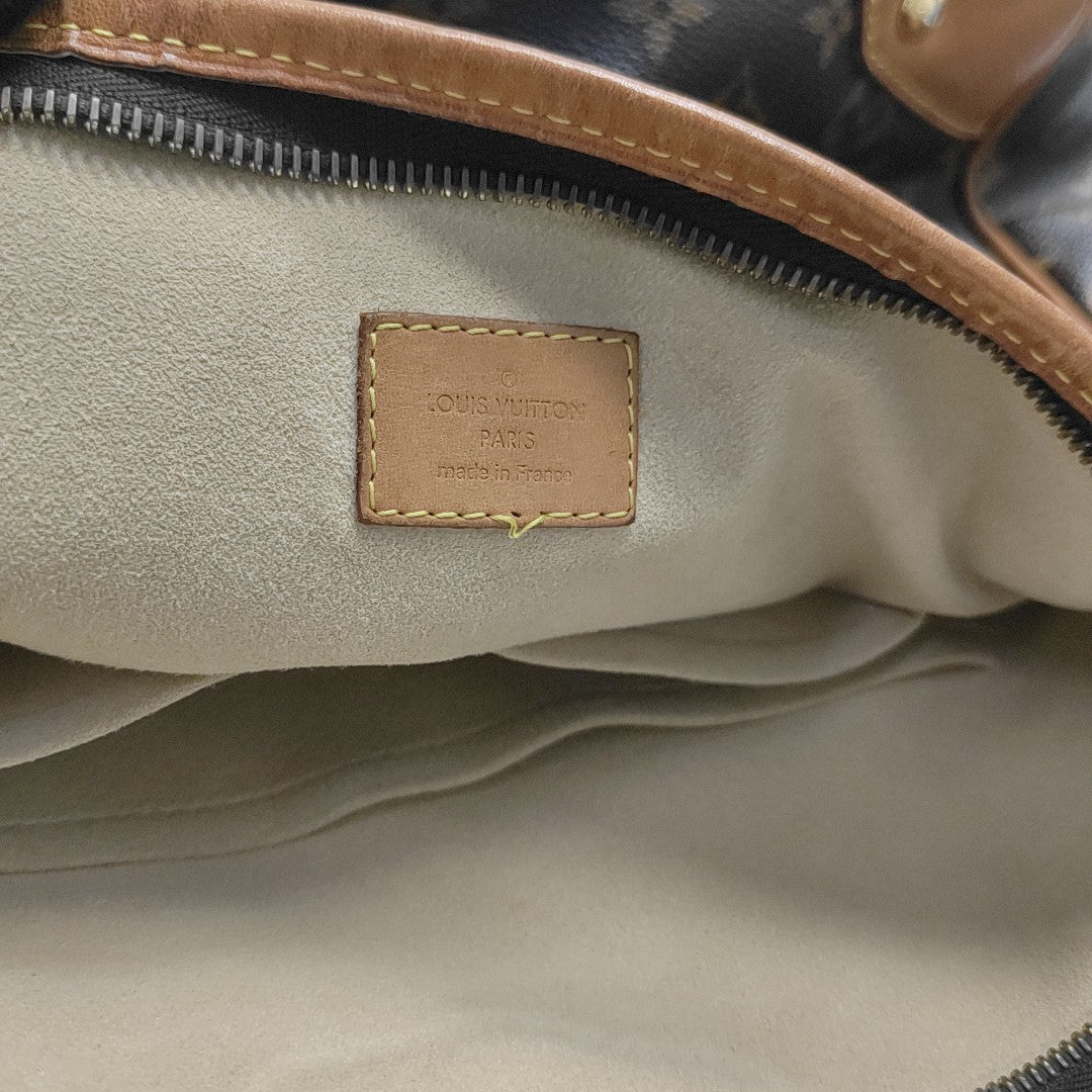 ESTRELA MM Monogram Coated Canvas Brown