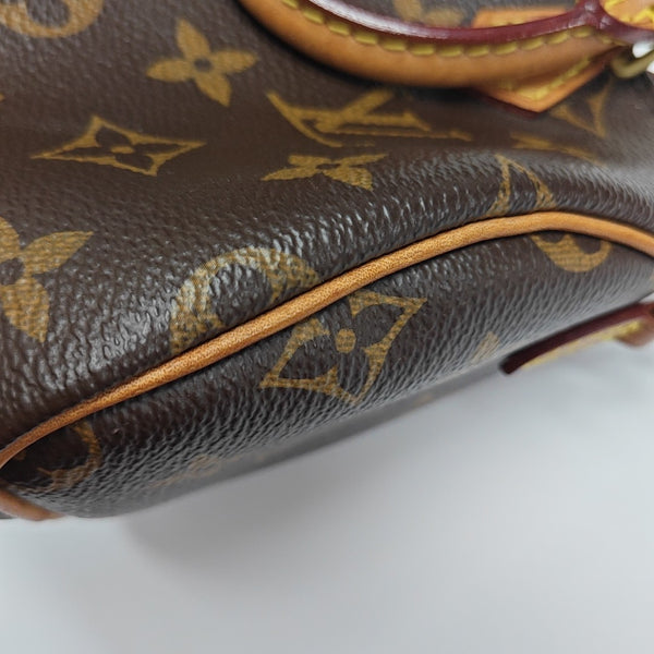 SPEEDY Nano Monogram Coated Canvas Brown