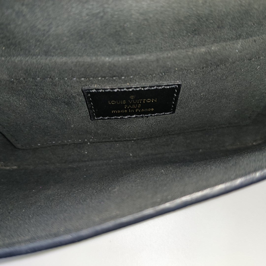 Coated Canvas Shoulder Bag Brown
