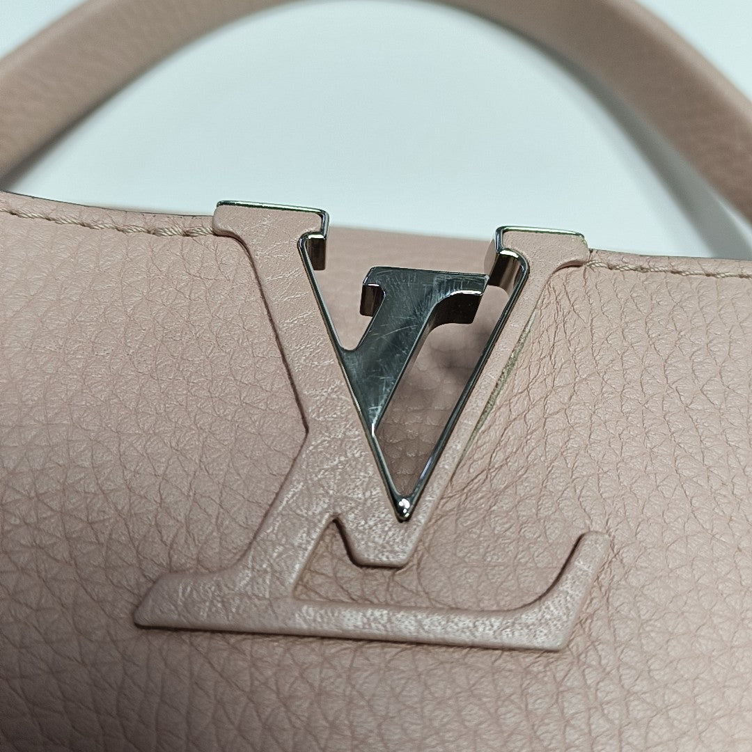 CAPUCINES MM Calfskin Pink