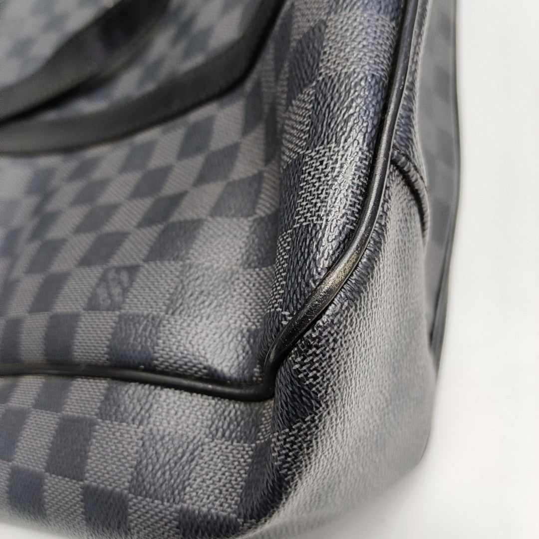 TADAO MM Damier Graphite Coated Canvas Gray