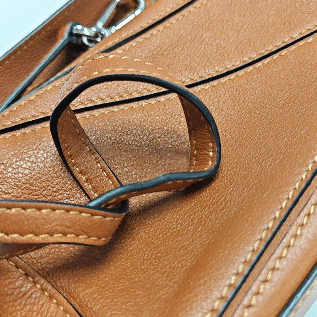 Authenticated pre-owned  Puzzle Mini Calfskin Brown - Shoulder Bag at Looply
