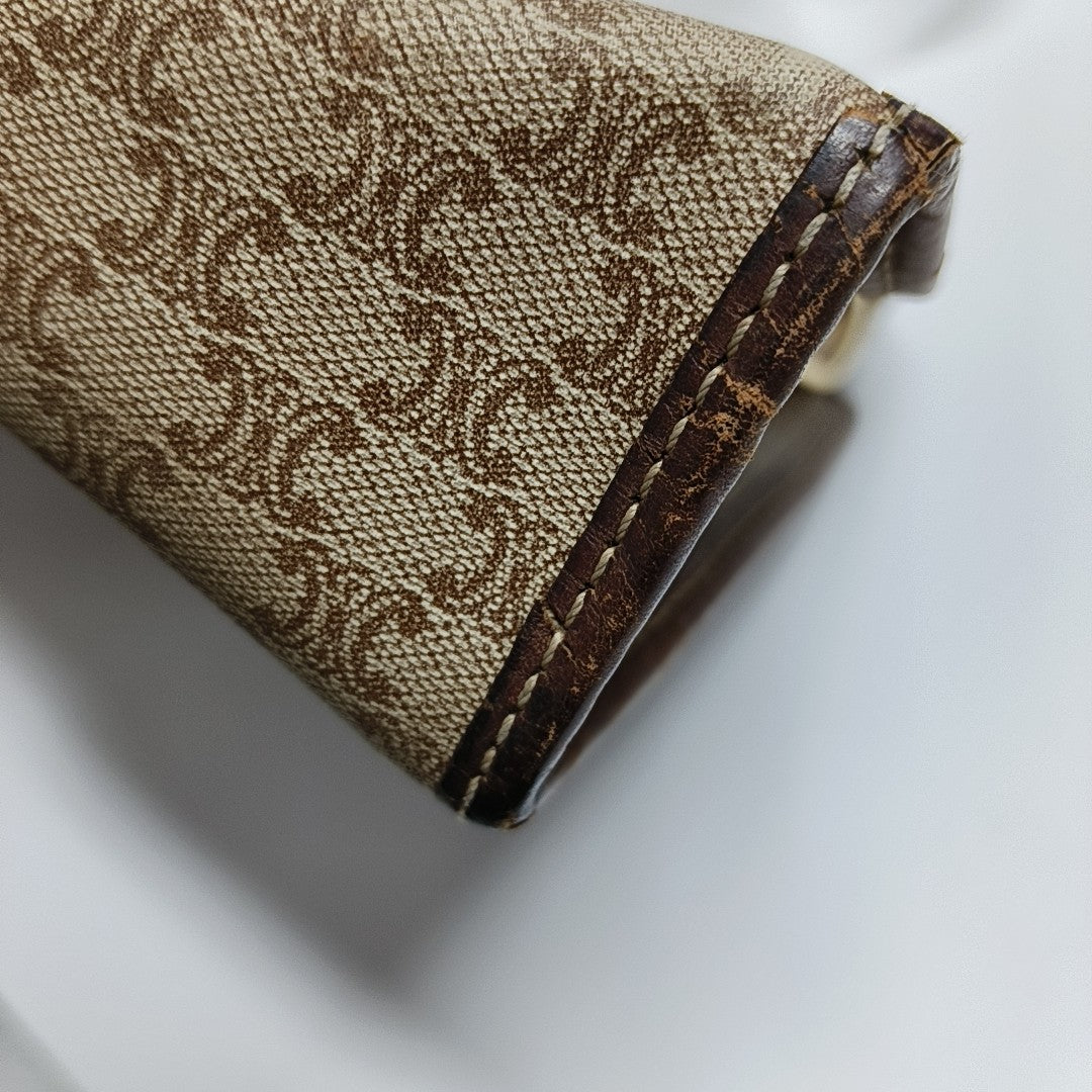 MACADAM CLUTCHES Coated Canvas Beige