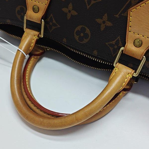 SPEEDY 30 Monogram Coated Canvas Brown