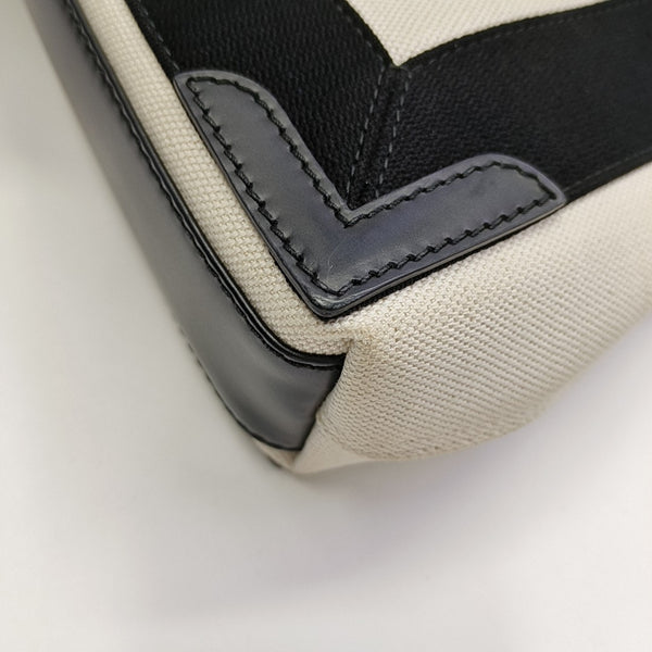 Navy Mini Canvas White