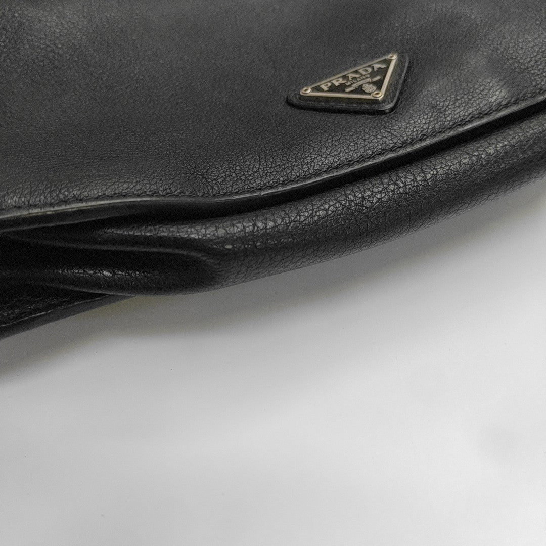 Calfskin Clutch Black