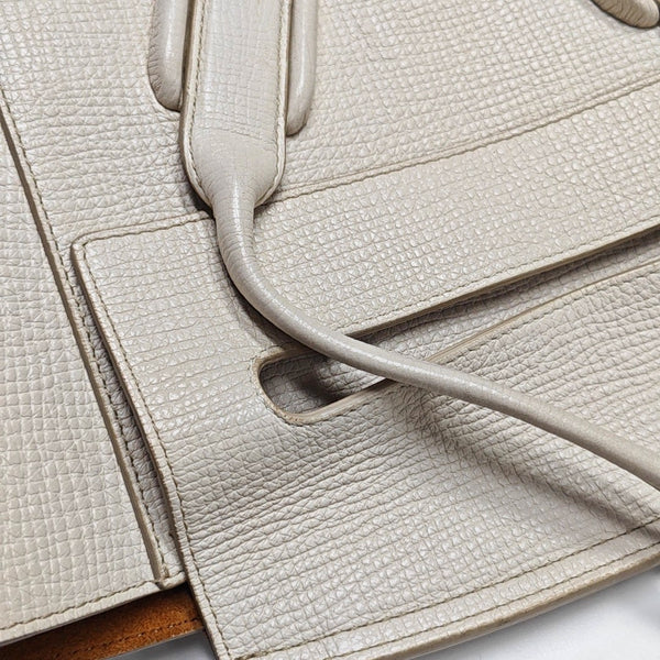 Authenticated pre-owned  Arco Mini Calfskin White - Top Handle Bag at Looply