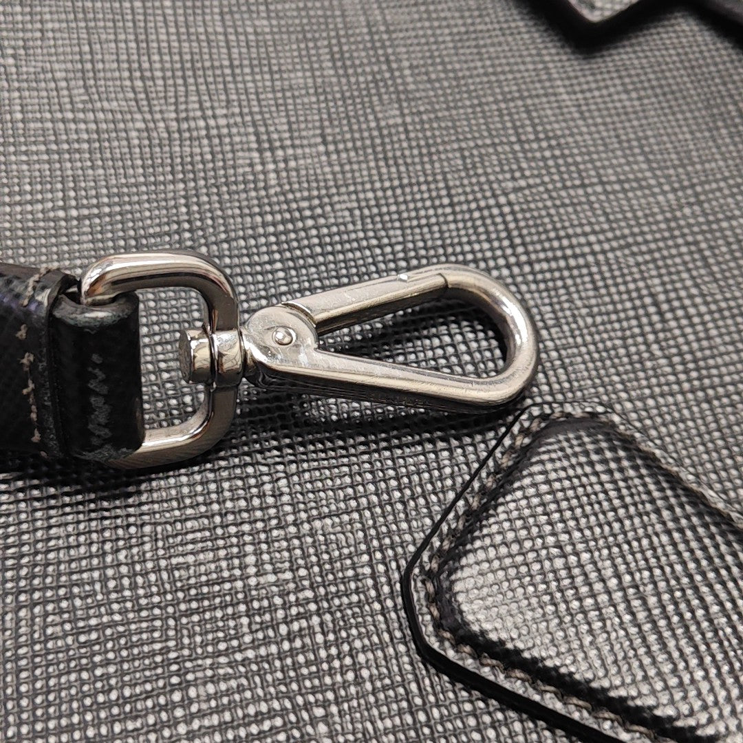 Calfskin Shoulder Bag Black