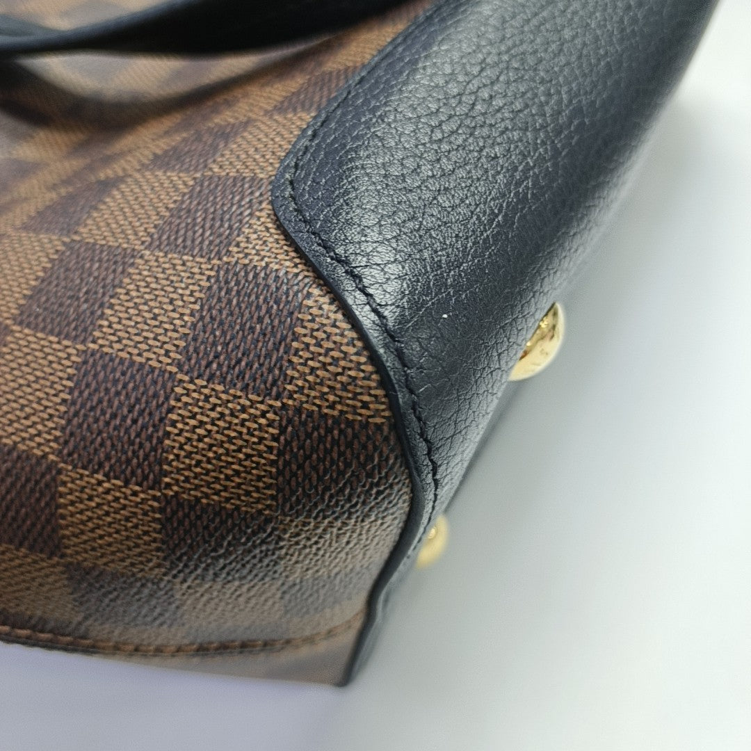 HYDE PARK Damier Ebene Coated Canvas Brown