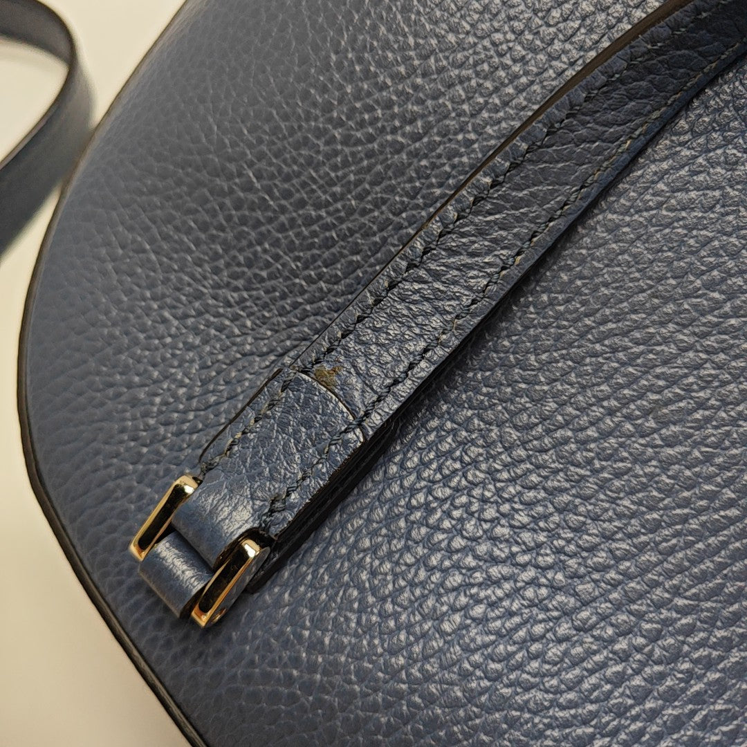 Calfskin Shoulder Bag Blue