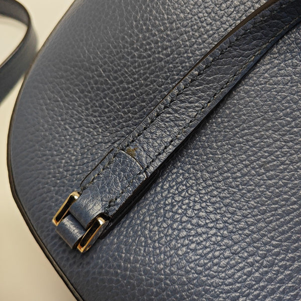 Calfskin Shoulder Bag Blue