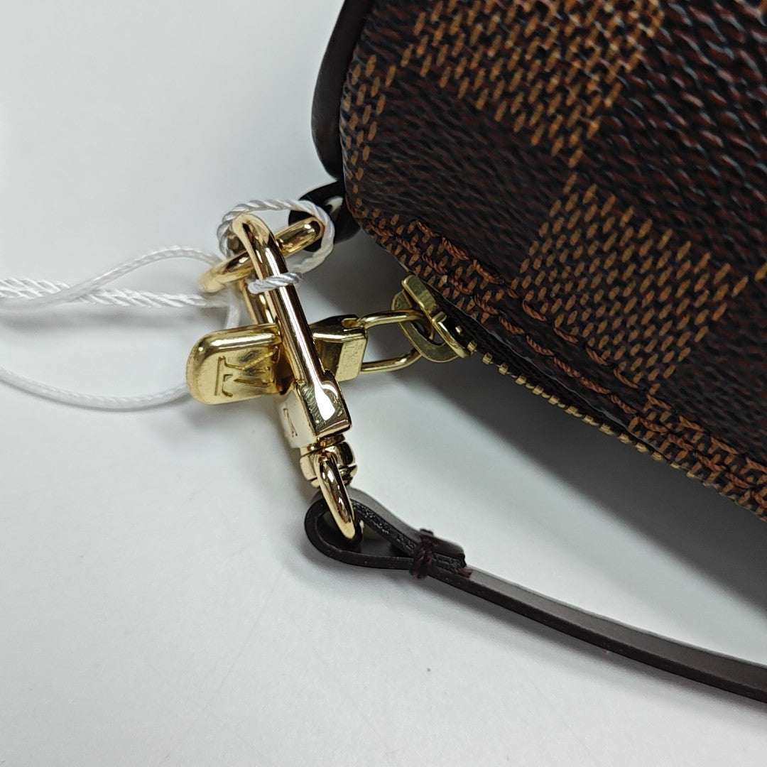 PAPILLON Mini Damier Ebene Coated Canvas Brown