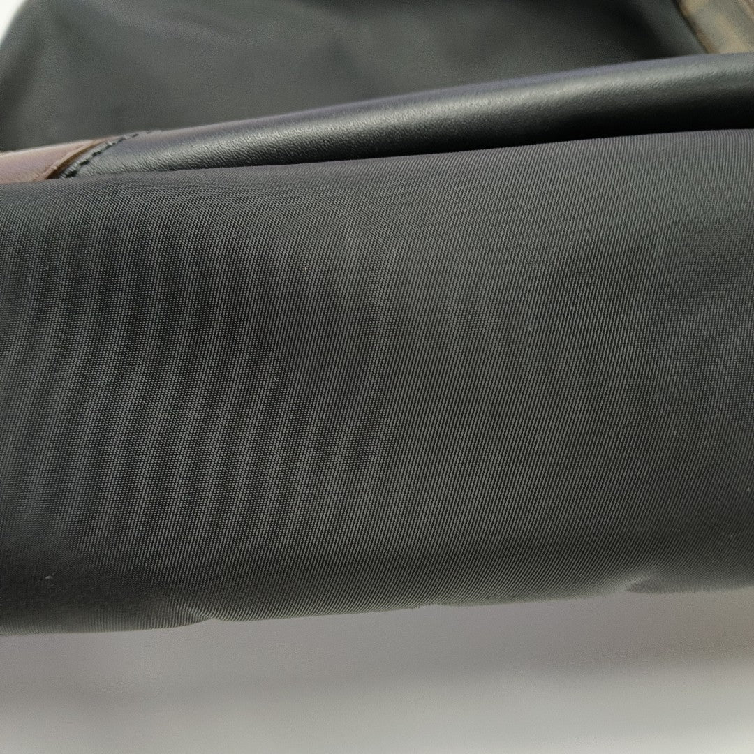Coated Canvas Backpack Black