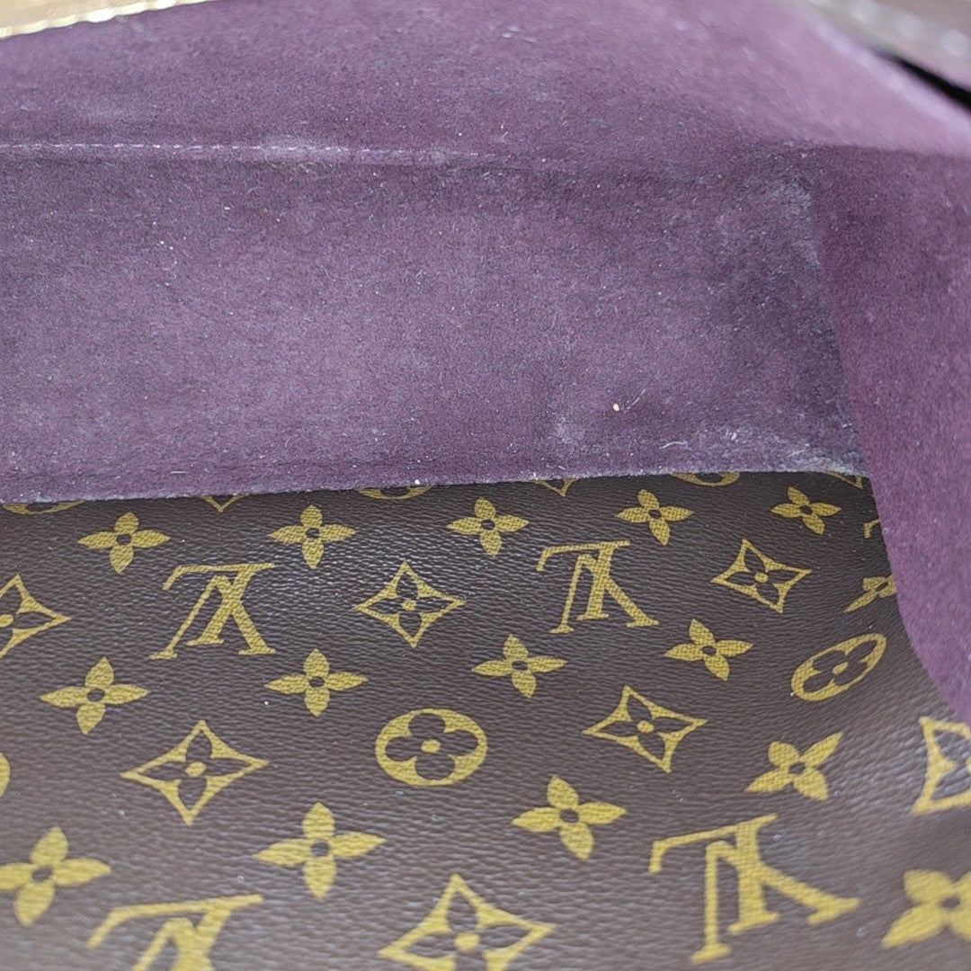 MONTAIGNE Monogram Coated Canvas Brown