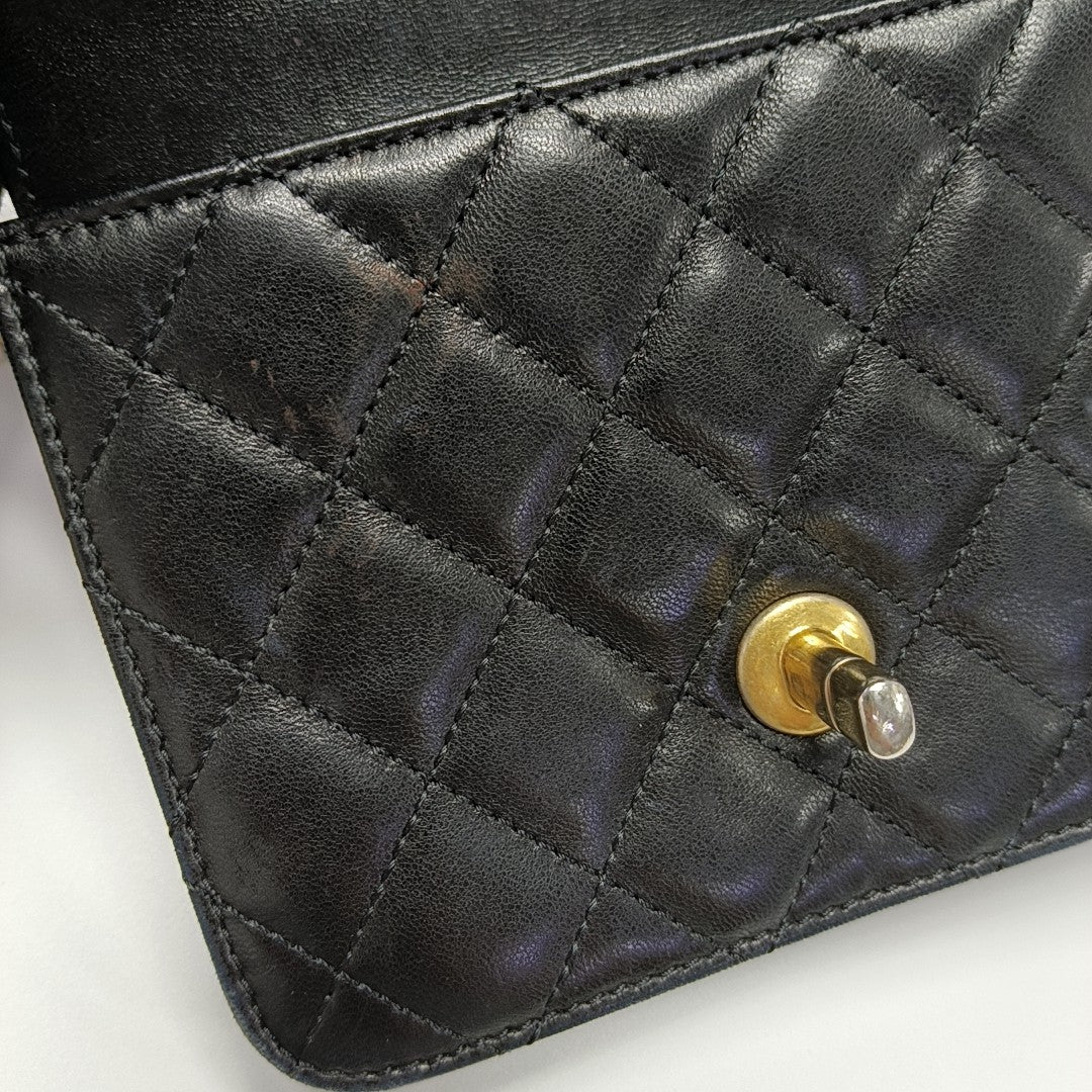 Lambskin Crossbody Bag Black