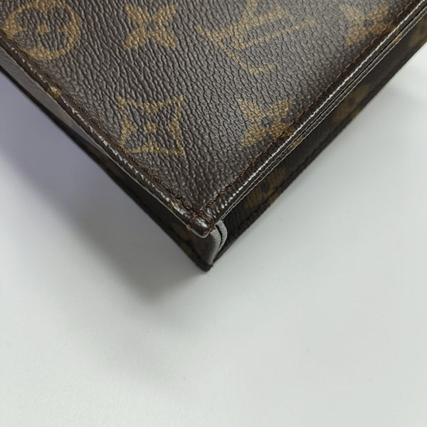 SAC PLAT Mini Monogram Coated Canvas Brown