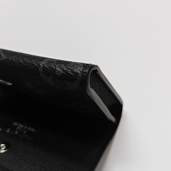 Monogram Coated Canvas Card Holder Black