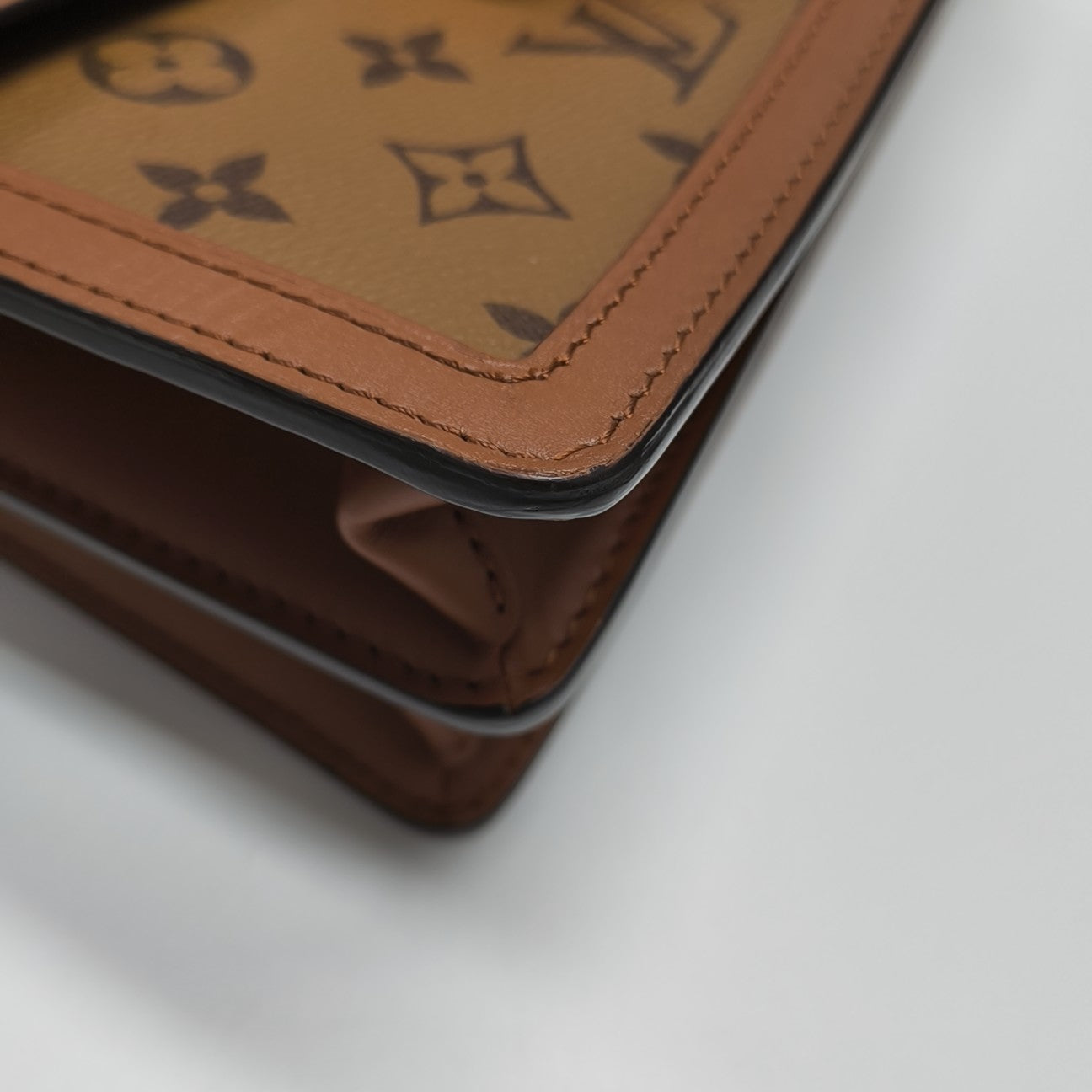 DAUPHINE MM Monogram Coated Canvas Brown