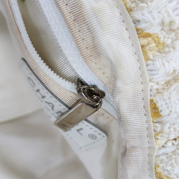 Fabric Top Handle Bag White