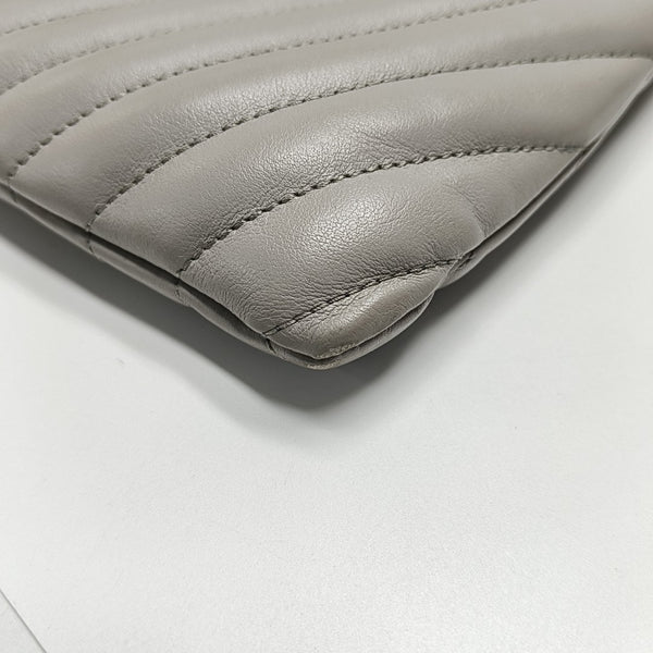 MATELASSE Chevron Calfskin Gray