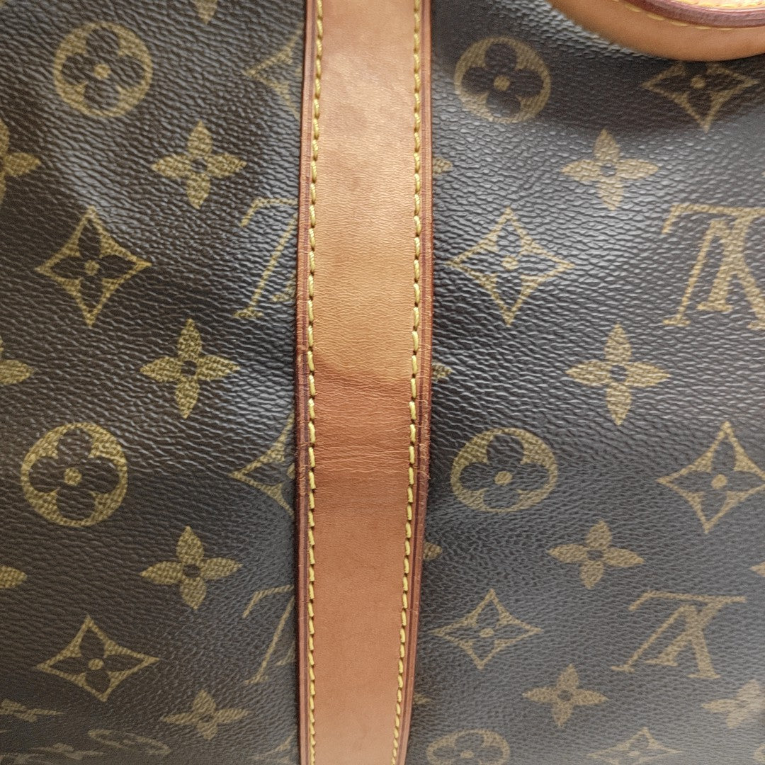 SAC SOUPLE 55 Monogram Coated Canvas Brown