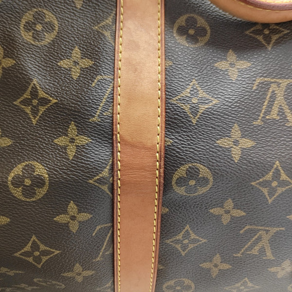 SAC SOUPLE 55 Monogram Coated Canvas Brown