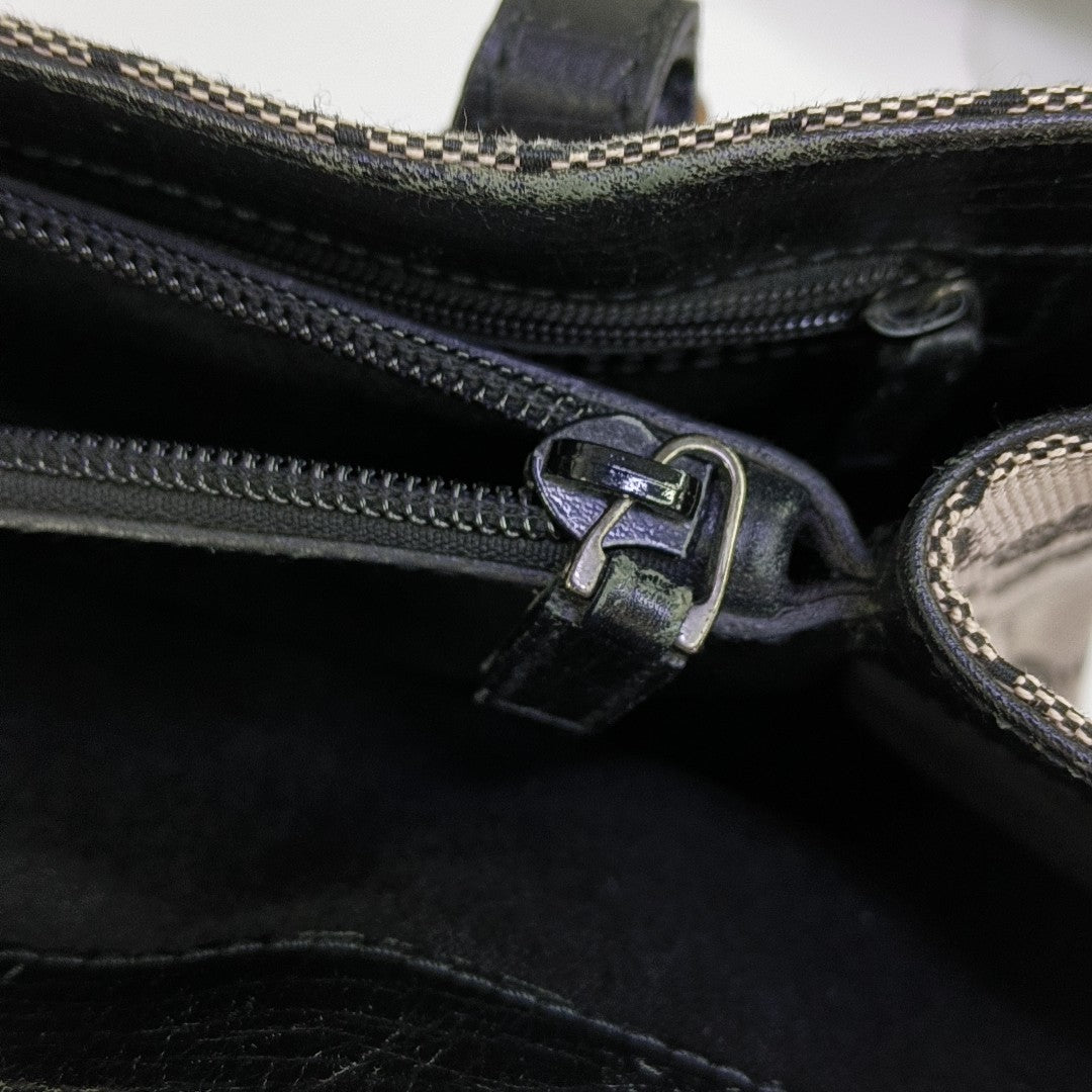 Monogram Canvas Tote Bag Gray