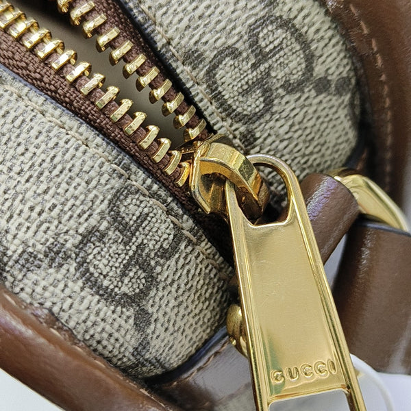 GG Supreme Mini Monogram Coated Canvas Beige