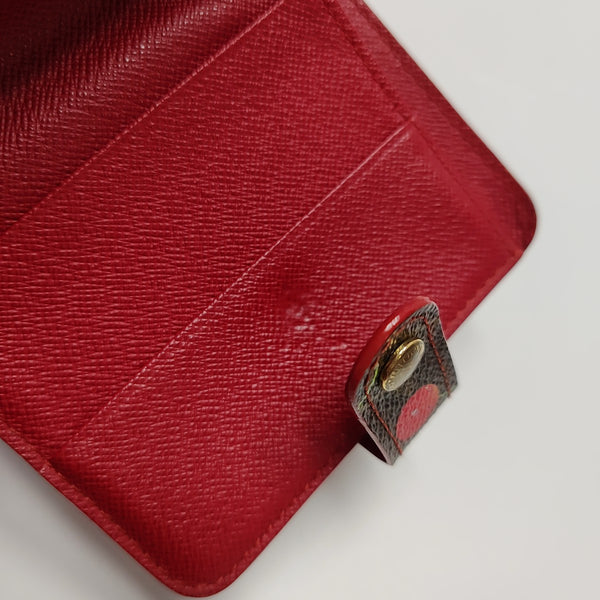 Monogram Coated Canvas Wallet Brown
