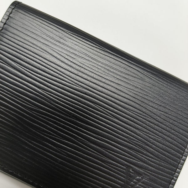 ENVELOPPE Epi Black Card Holder