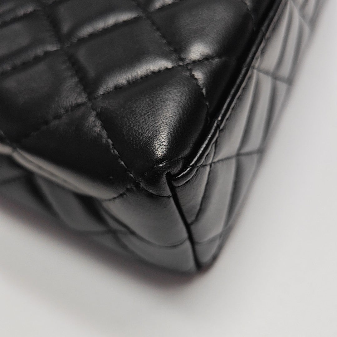 KELLY Mini Quilted Lambskin Black