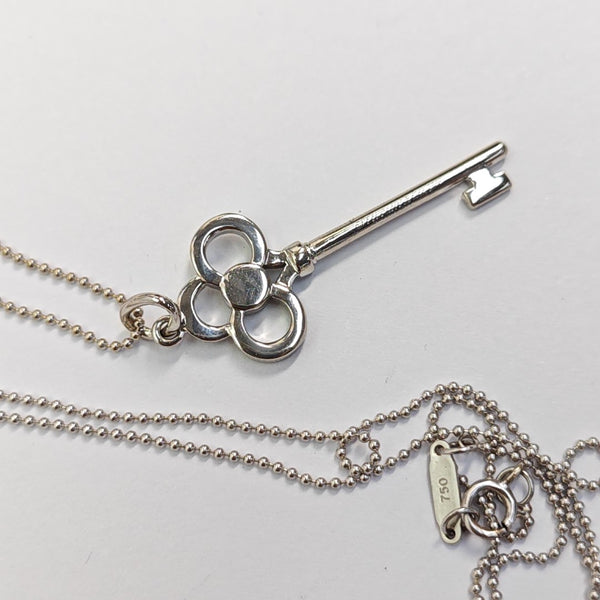 18k White Gold Silver Jewelry Set