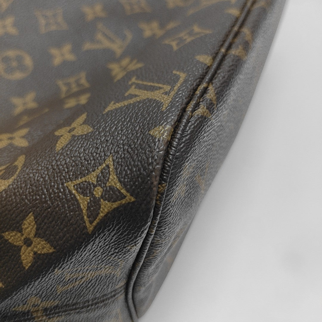 NEVERFULL MM Monogram Coated Canvas Brown