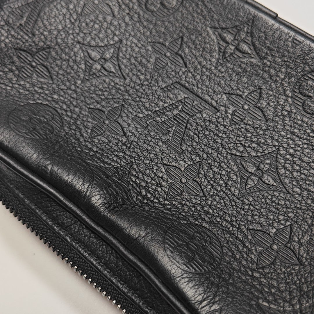 ALPHA Mini Monogram Calfskin Black