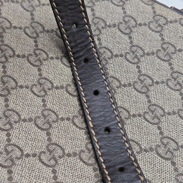 Monogram Coated Canvas Shoulder Bag Brown