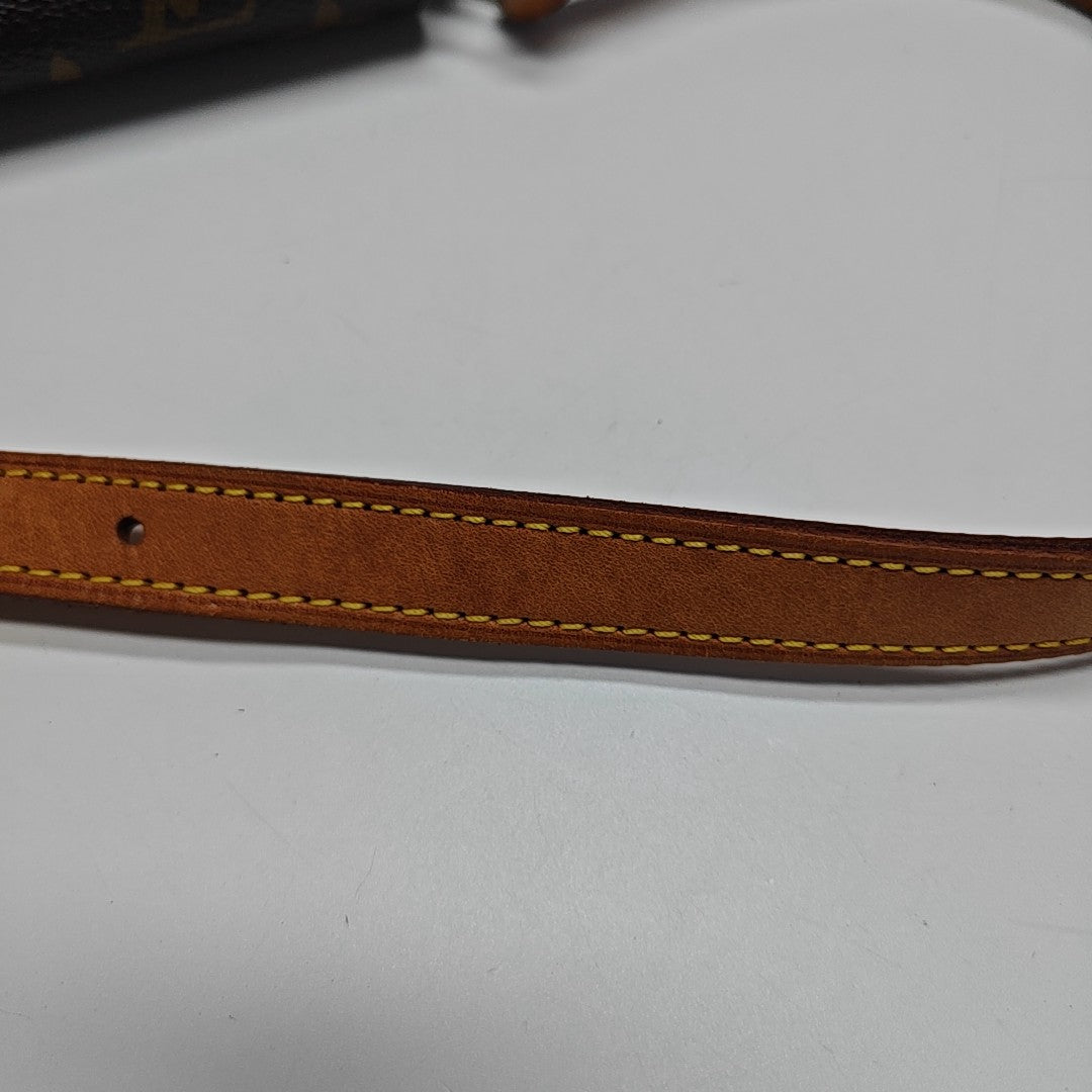MUSETTE TANGO Monogram Coated Canvas Brown