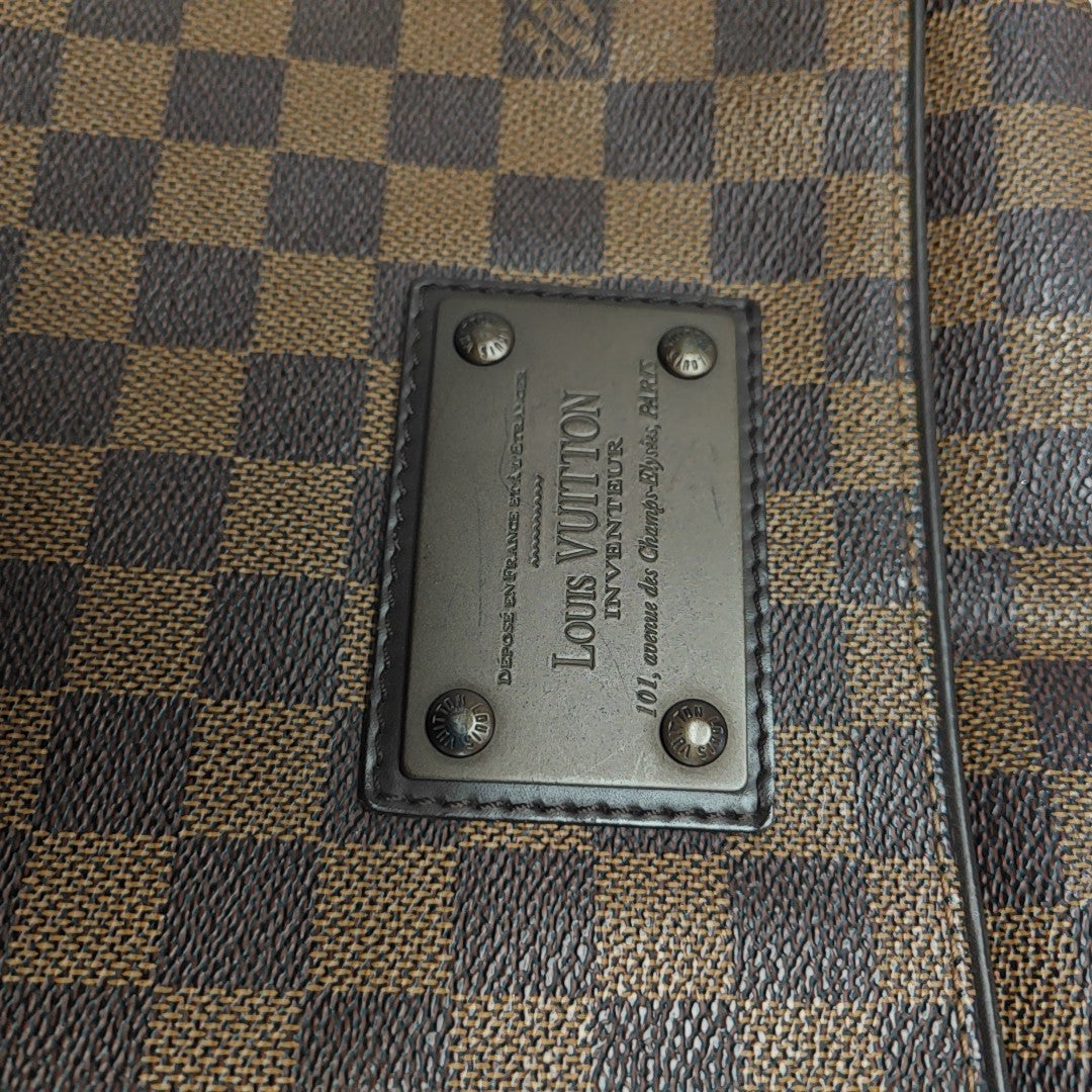 BROOKLYN Damier Ebene Coated Canvas Brown
