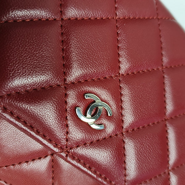 WOC Quilted Lambskin Red