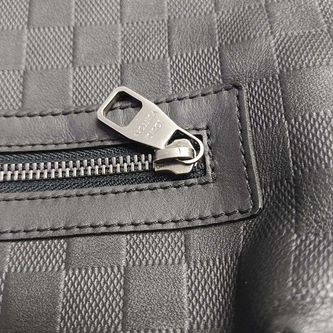 CALYPSO Damier Graphite Calfskin Black