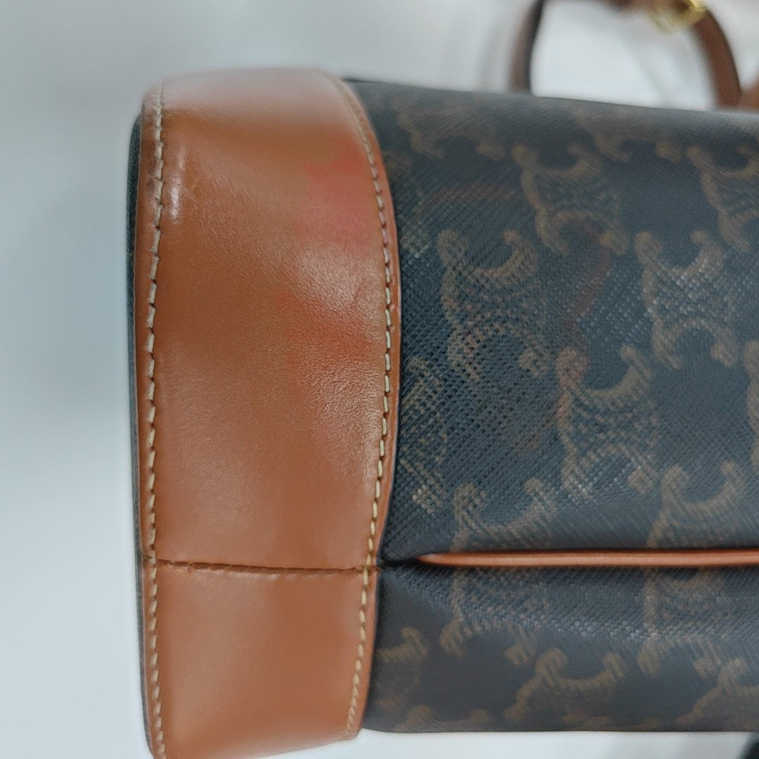 TRIOMPHE CANVAS Small Coated Canvas Brown