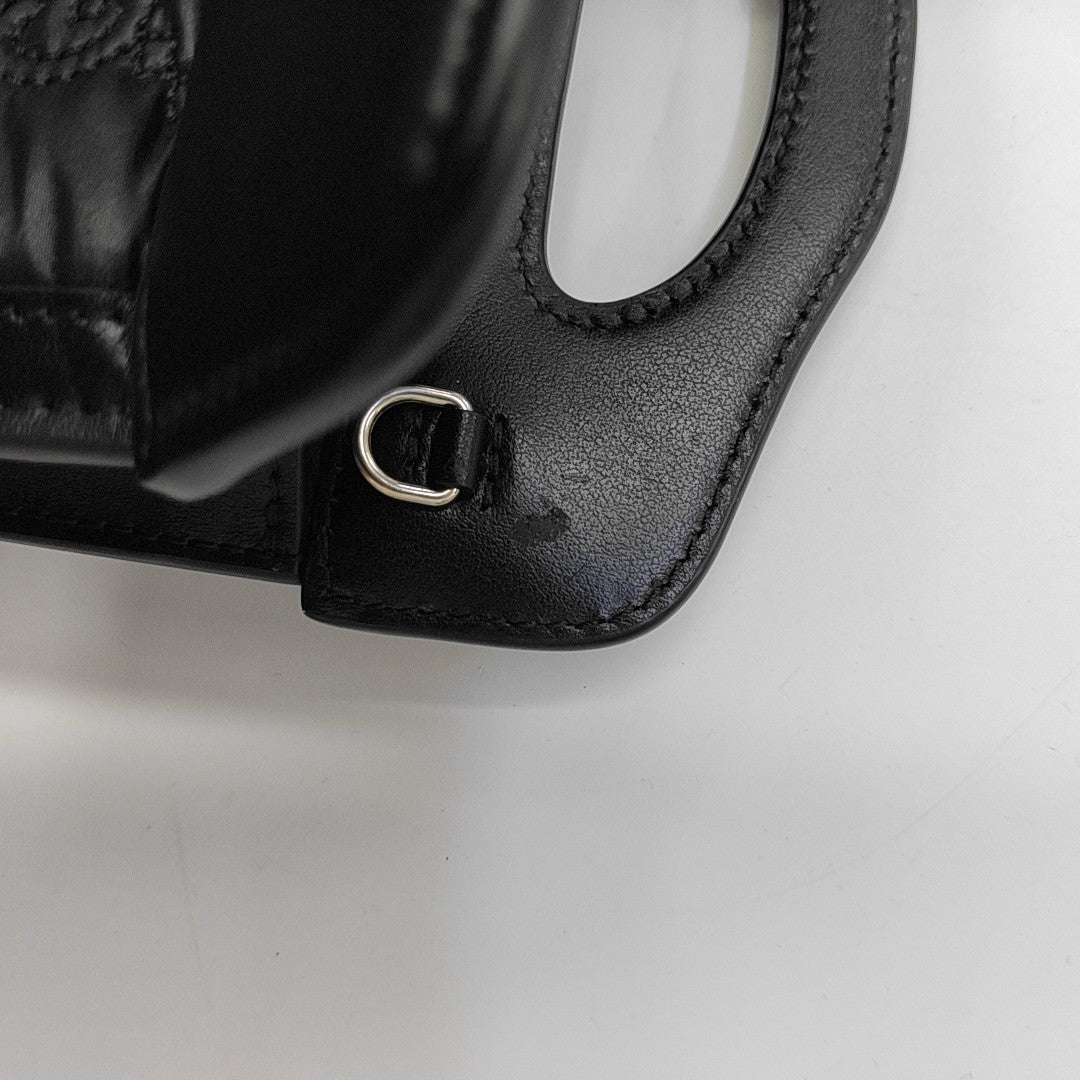 Quilted Calfskin Shoulder Bag Black
