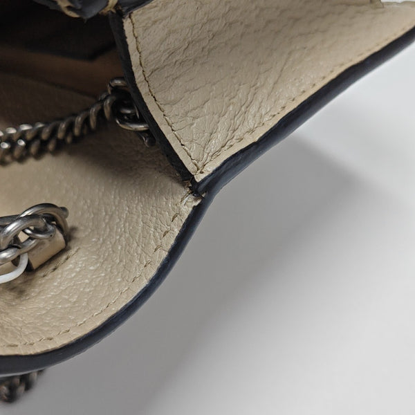 Dionysus Super Mini Monogram Coated Canvas Beige